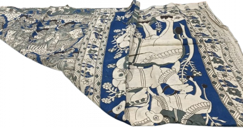 KALAMKARI PRINTED COTTON SAREE
