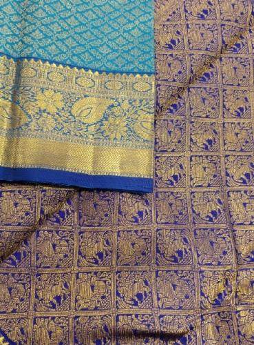 ARNI SILK HALF FINE ZARI SAREE WITH BLOUSE