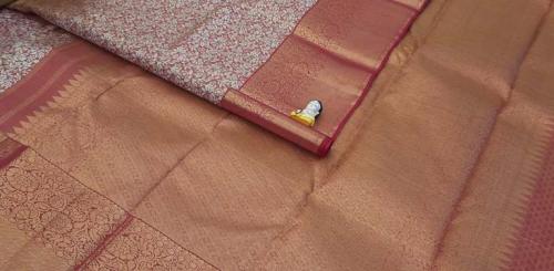 ARNI SILK HALF FINE ZARI SAREE WITH BLOUSE