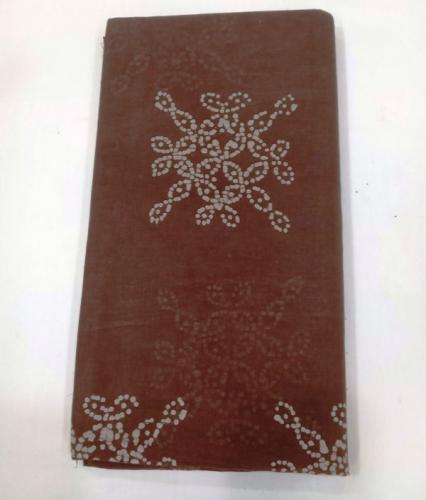 PL COTTON SAREES WITH SOLID WAX CRACK DESIGNS