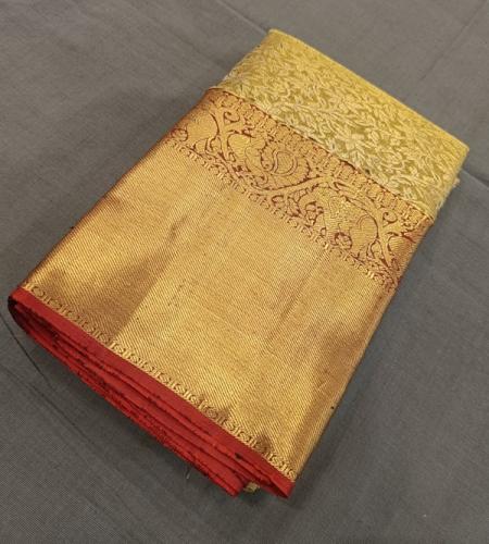 ARNI SILK HALF FINE ZARI SAREE WITH BLOUSE