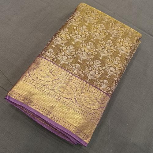 ARNI SILK HALF FINE ZARI SAREE WITH BLOUSE