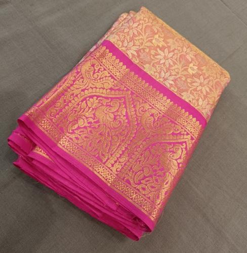ARNI SILK HALF FINE ZARI SAREE WITH BLOUSE