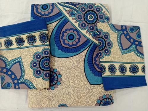 BEDSHEET JAIPUR PRINTED 90X108 2 PILLOW COVER