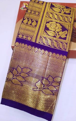 THIRUBHUVANAM HF ZARI SILK SAREE WITH BLOUSE