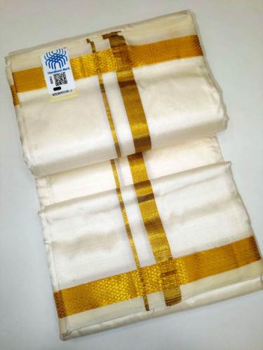 PURE SILK AND HF ZARI DHOTHY