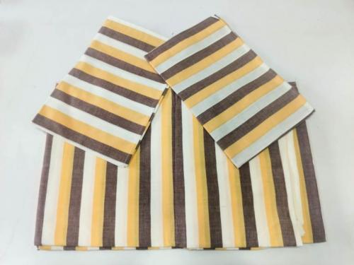 BEDSHEET STRIPE 90X108 2 PILLOW COVER
