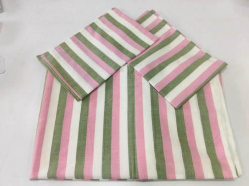 BEDSHEET STRIPE 90X108 2 PILLOW COVER