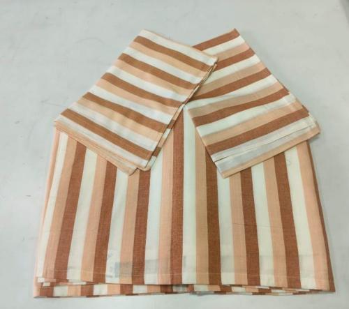 BEDSHEET STRIPE 90X108 2 PILLOW COVER