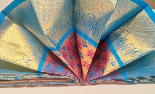 THIRUBHUVANAM HF ZARI SILK SAREE WITH BLOUSE