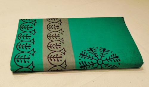 PL Salem Sarees Hand Block Printed Saree
