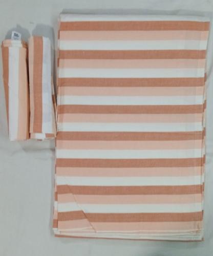 BEDSHEET STRIPE 90X108 2 PILLOW COVER