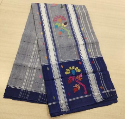 SAREES TIRUNELVELI RAYONxCOTTON Mix CHEDI BUTTA 550 cms SLNC