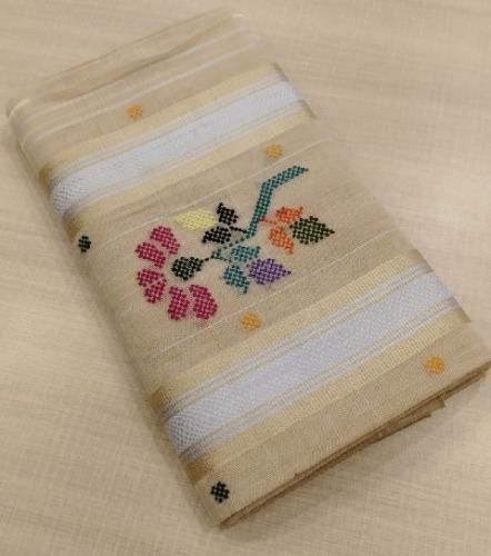 SAREES TIRUNELVELI RAYONxCOTTON Mix CHEDI BUTTA 550 cms SLNC