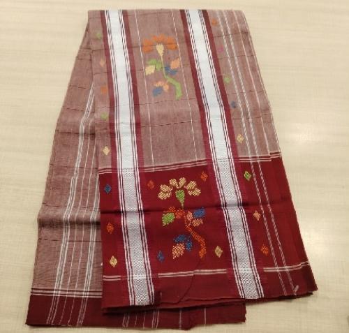 SAREES TIRUNELVELI RAYONxCOTTON Mix CHEDI BUTTA 550 cms SLNC