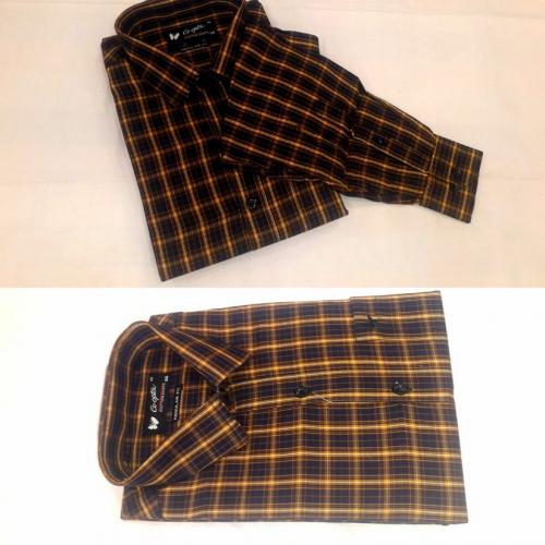PL COTTON STRIPE CHECK SHIRTS 40 FS