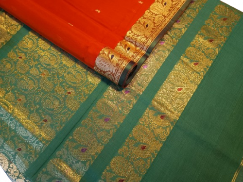 PMK BUMBERG COT SAREES WITH BLOUSE