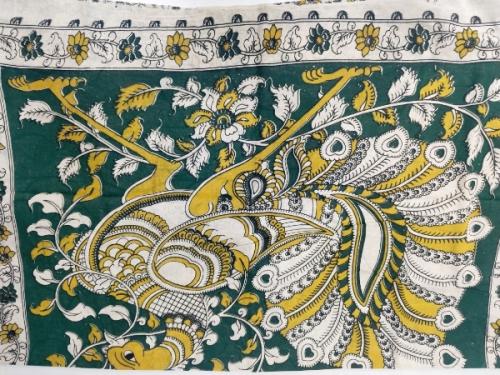 KALAMKARI PRINTED COTTON SAREE
