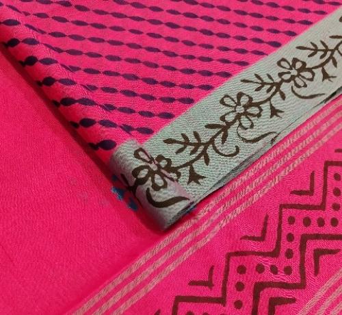 SALEM BLOCK PRINT COTTON SAREES