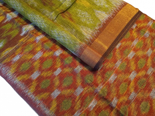 PL LINEN SALEM SAREE WITH BLOUSE
