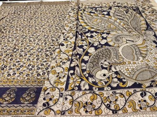KALAMKARI PRINTED COTTON SAREE