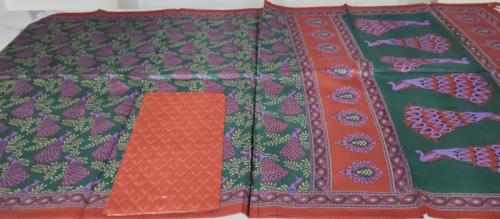 PL PRINTED SAREES WITH BLOUSE