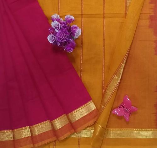 MANAMEDU COTTON SAREES WITH BLOUSE