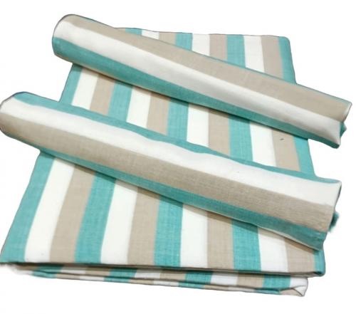 BEDSHEET STRIPE 90X108 2 PILLOW COVER