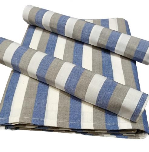BEDSHEET STRIPE 90X108 2 PILLOW COVER