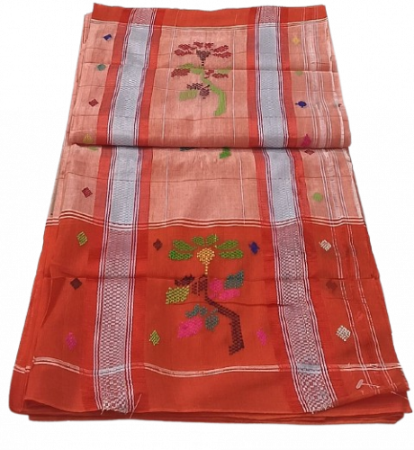 SAREES TIRUNELVELI RAYONxCOTTON Mix CHEDI BUTTA 550 cms SLNC