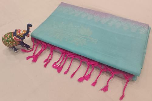 SOFT SILK SAREE WITH BLOUSE
