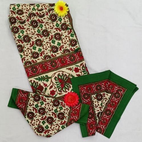 BEDSHEET JAIPUR PRINTED 90X108 2 PILLOW COVER