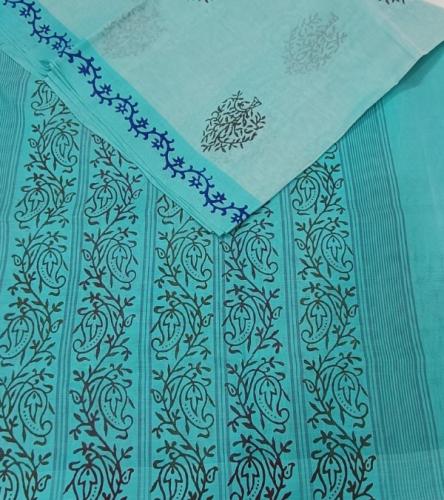 SALEM BLOCK PRINT COTTON SAREES