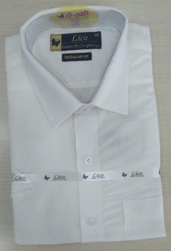 PL COTTON x LINEN READYMADE WHITE SHIRTS 42 HS