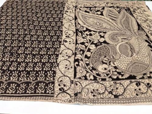 KALAMKARI PRINTED COTTON SAREE
