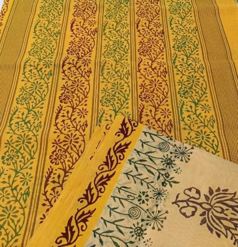 SALEM BLOCK PRINT COTTON SAREES