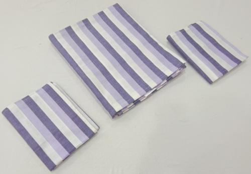 BEDSHEET STRIPE 60X90 2 PILLOW COVER