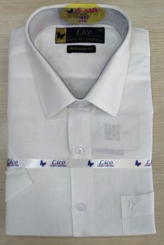 PL COTTON x LINEN READYMADE WHITE SHIRTS 42 HS