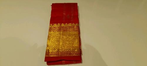 THIRUBHUVANAM HF ZARI SILK SAREE 550 MTS