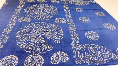PL COTTON SAREES WITH WAX DOT PRINT DESIGNS