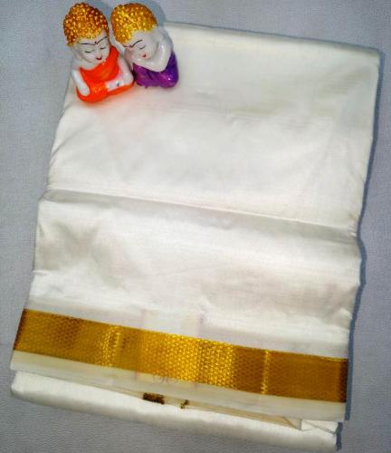 PURE SILK AND HF ZARI DHOTHY