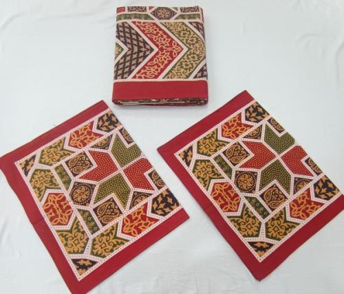 BEDSHEET JAIPUR PRINTED 90X108 2 PILLOW COVER
