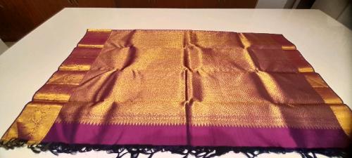 ARNI SILK HALF FINE ZARI SAREE WITH BLOUSE