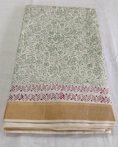 PL Saree Kerala Hand Block Printing
