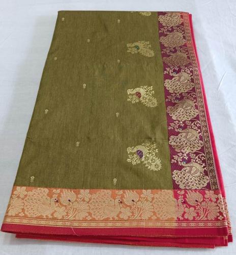 PMK BUMBERG COT SAREES WITH BLOUSE