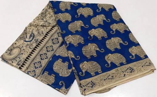 KALAMKARI PRINTED COTTON SAREE