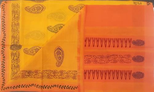 SALEM BLOCK PRINT COTTON SAREES