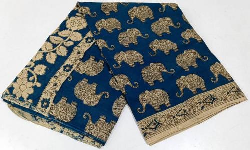 KALAMKARI PRINTED COTTON SAREE