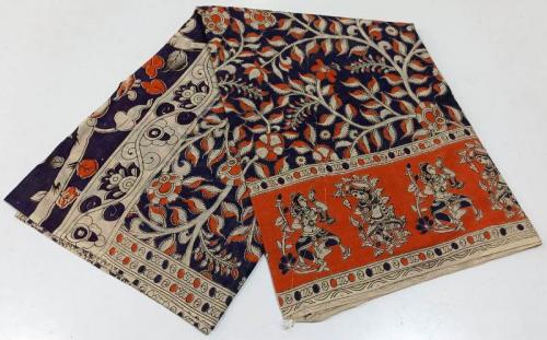KALAMKARI PRINTED COTTON SAREE