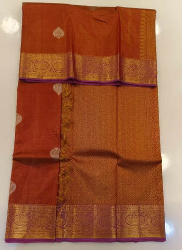 ARNI SILK HALF FINE ZARI SAREE WITH BLOUSE